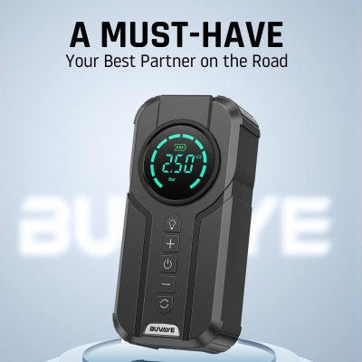 Multi-Function Portable Car Jump Starter with Air Compressor, Power Bank, and Emergency Light